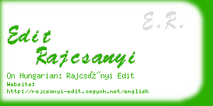 edit rajcsanyi business card